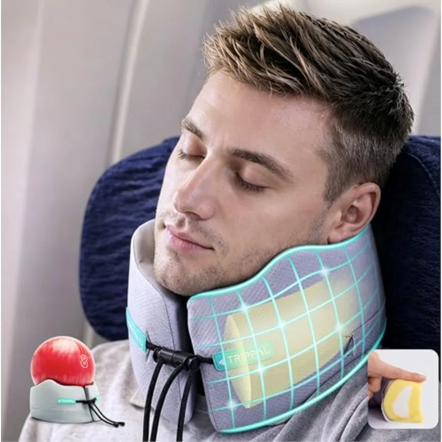 Neck Support Travel Pillow for Airplane: Firm Core Memory Foam Supports 8 lbs Without Collapsing - 360° Chin and Neck Support P
Neck Support Travel Pillow for Airplane: Firm Core Memory Foam Supports 8 lbs Without Collapsing - 360° Chin and Neck Support P