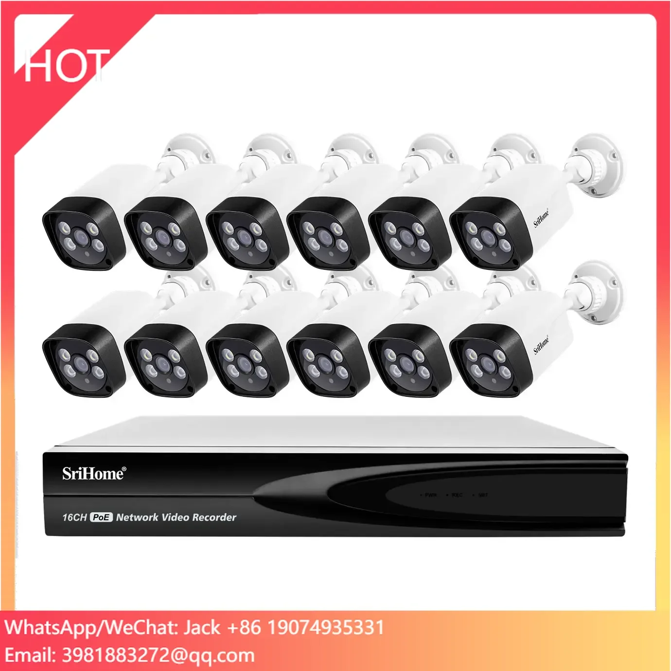 Bullet IP Camera POE 10CH 12CH 14CH 16CH Surveillance Wired Full HD Outdoor Kit Security CCTV Systems NVR
Bullet IP Camera POE 10CH 12CH 14CH 16CH Surveillance Wired Full HD Outdoor Kit Security CCTV Systems NVR