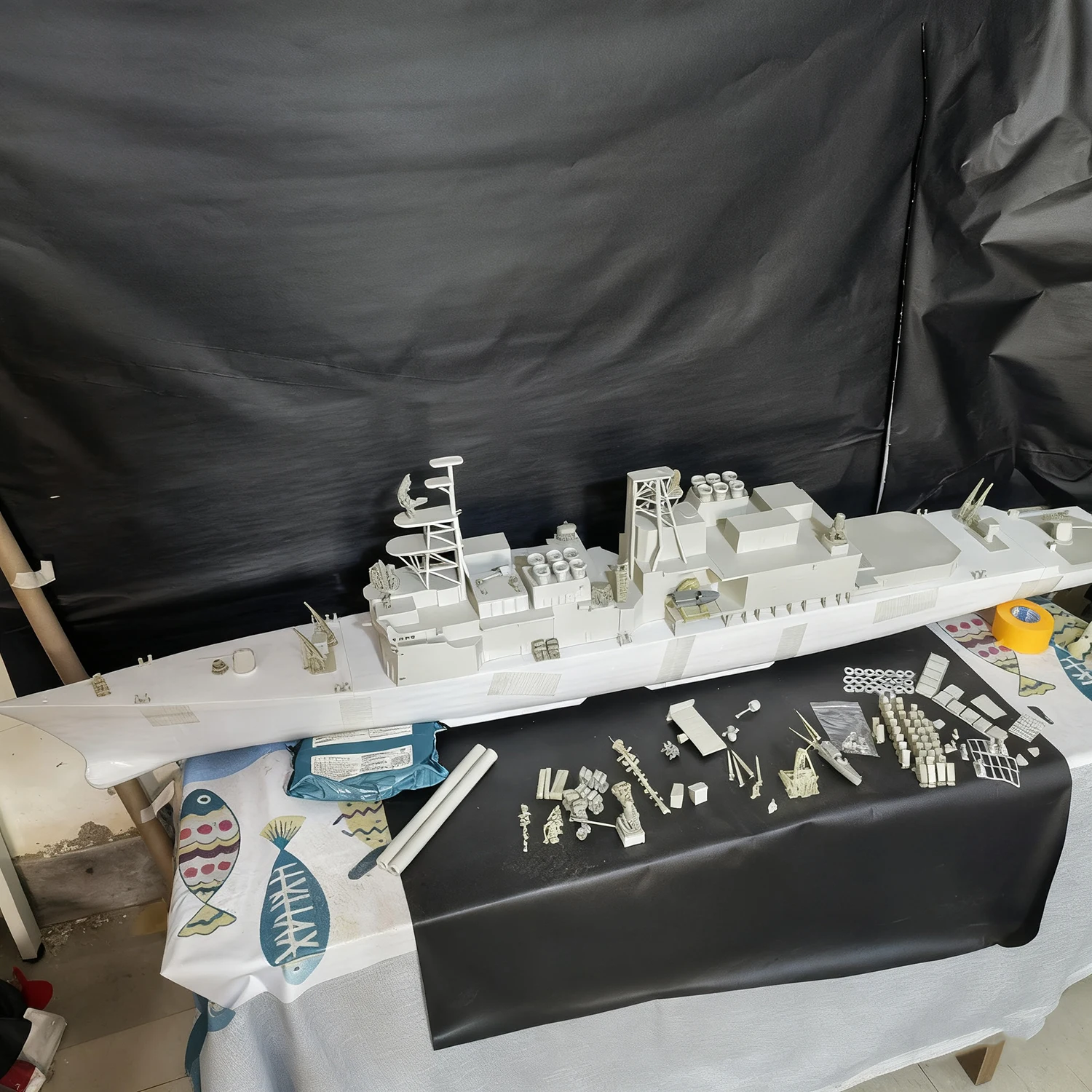 1/150 RC Ships 115cm Kidd-class Destroyer Remote Control Boat 3D Printed Forming RC Ship Model Kit Ship Toy Warship Model
1/150 RC Ships 115cm Kidd-class Destroyer Remote Control Boat 3D Printed Forming RC Ship Model Kit Ship Toy Warship Model