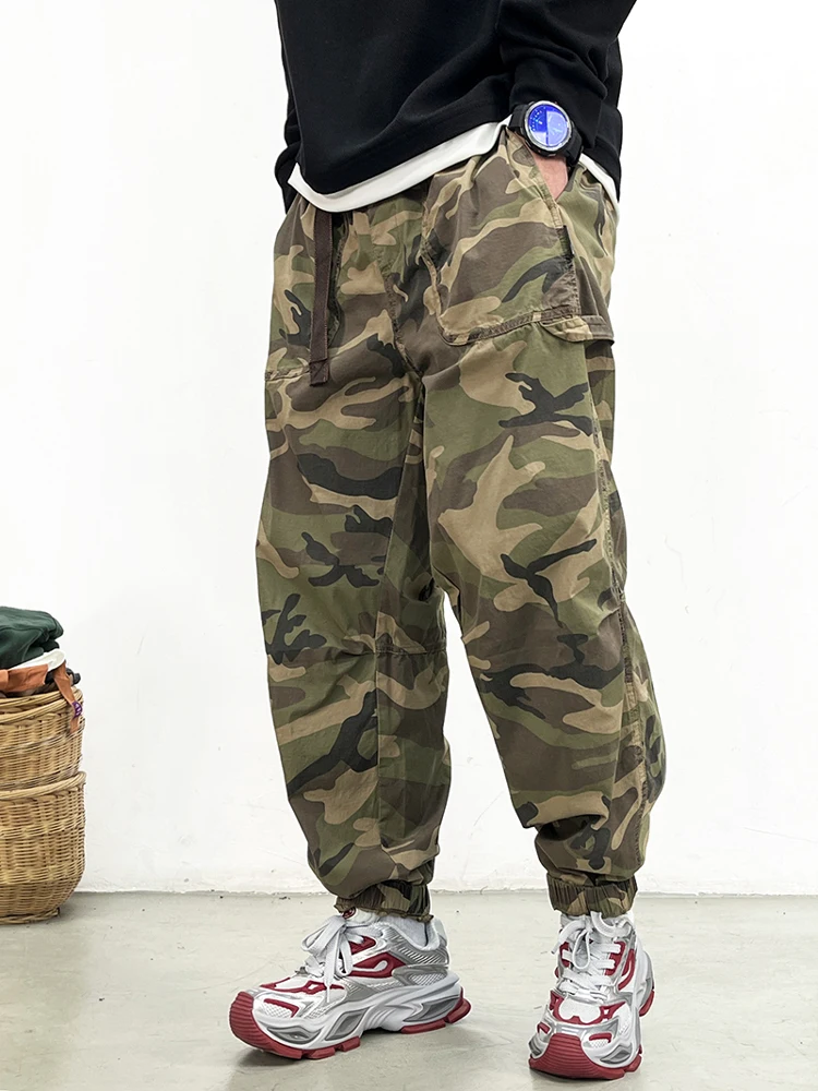 Мужские камуфляжные рабочие брюки American Sle свободного кроя, весна-осень, новые, с манжетами, повседневные, в стиле High Street, брендовые
Мужские камуфляжные рабочие брюки American Sle свободного кроя, весна-осень, новые, с манжетами, повседневные, в стиле High Street, брендовые