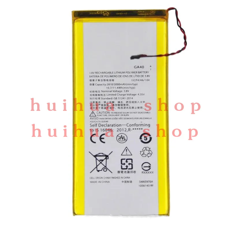 GA40 Battery For Motorola Moto G4 /G4 Plus XT1625 XT1622 XT1644 XT1643 3000mah SNN5970A Replacement Battery with tools adhesive
GA40 Battery For Motorola Moto G4 /G4 Plus XT1625 XT1622 XT1644 XT1643 3000mah SNN5970A Replacement Battery with tools adhesive