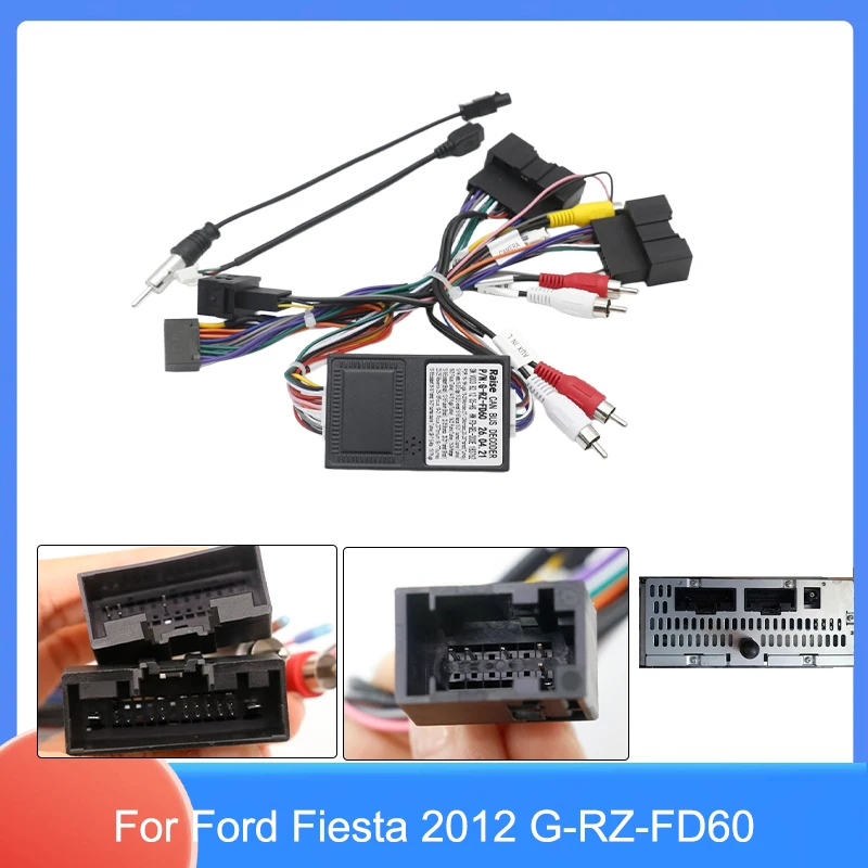 For Ford Fiesta 2012 16Pin Android Wiring Harness Power Cord with Canbus Decoder G-RZ-FD60 for Focus Mk3
For Ford Fiesta 2012 16Pin Android Wiring Harness Power Cord with Canbus Decoder G-RZ-FD60 for Focus Mk3