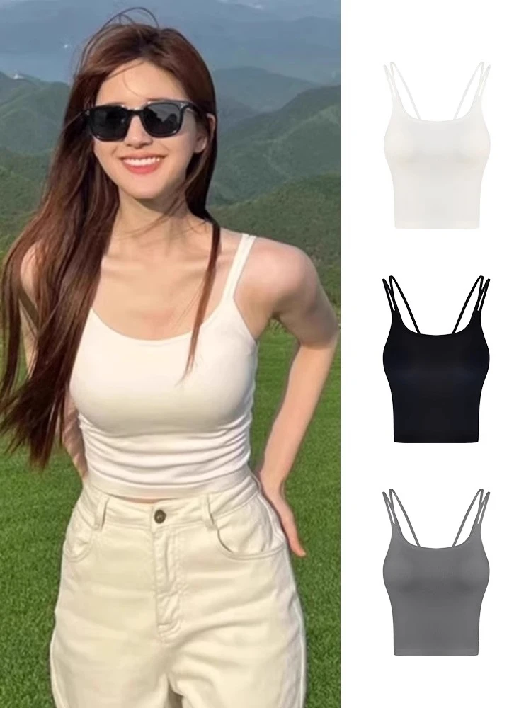 Women's One-Piece Brtte Tank Top with Chest Pad Summer White Base irt Outdoor Wear Commute Sle ort Length Pure Color
Women's One-Piece Brtte Tank Top with Chest Pad Summer White Base irt Outdoor Wear Commute Sle ort Length Pure Color