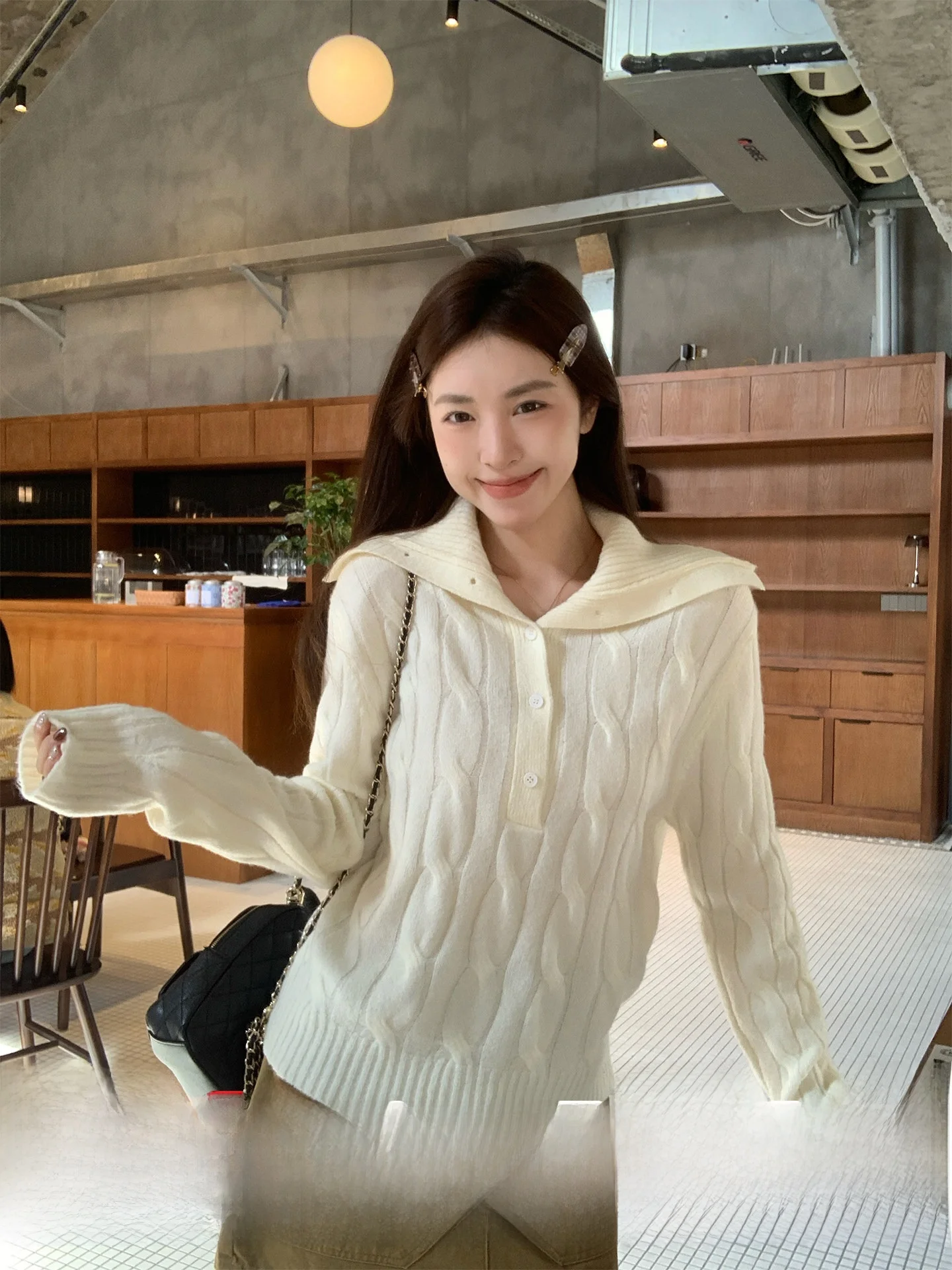 Korean Sle High Ne Knitwear Women's Sweater Outerwear Inner Match Beautiful Top Morning Bloom Soft Long Sve Casual
Korean Sle High Ne Knitwear Women's Sweater Outerwear Inner Match Beautiful Top Morning Bloom Soft Long Sve Casual