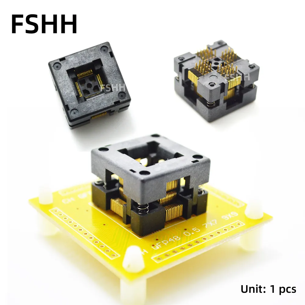 QFP48 Programmer's Adapter TQFP48 LQFP48 QFP48 test socket 0.5mm pitch size 7x7mm 9x9mm 0.5mm to 1.27mm ic socket
QFP48 Programmer's Adapter TQFP48 LQFP48 QFP48 test socket 0.5mm pitch size 7x7mm 9x9mm 0.5mm to 1.27mm ic socket