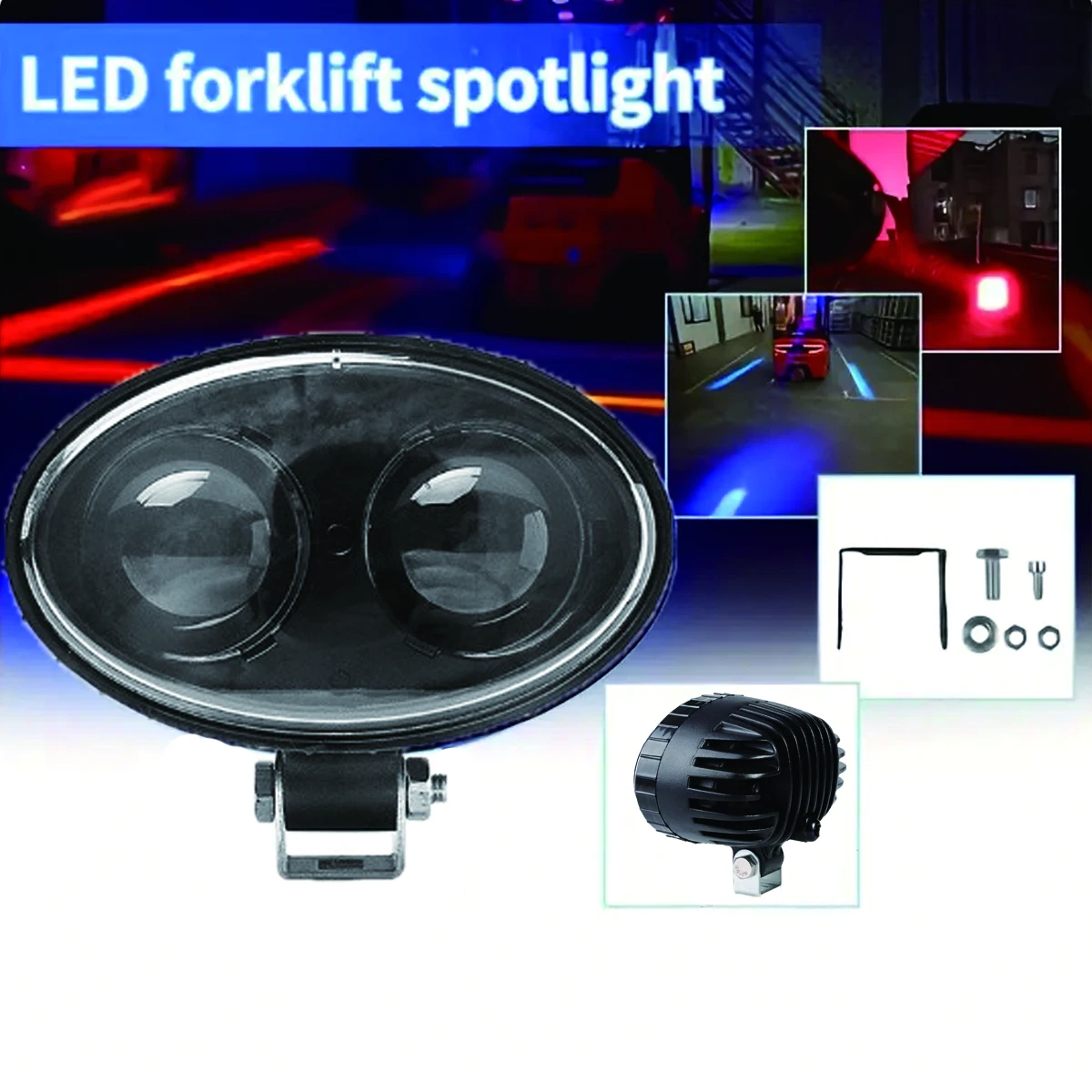 9-80V 3'' red Blue 12v 48v 64v 20w Light Vehicle Safety Lamp LED Forklift light fork truck crane spot beam to Linde Hyster yale
9-80V 3'' red Blue 12v 48v 64v 20w Light Vehicle Safety Lamp LED Forklift light fork truck crane spot beam to Linde Hyster yale