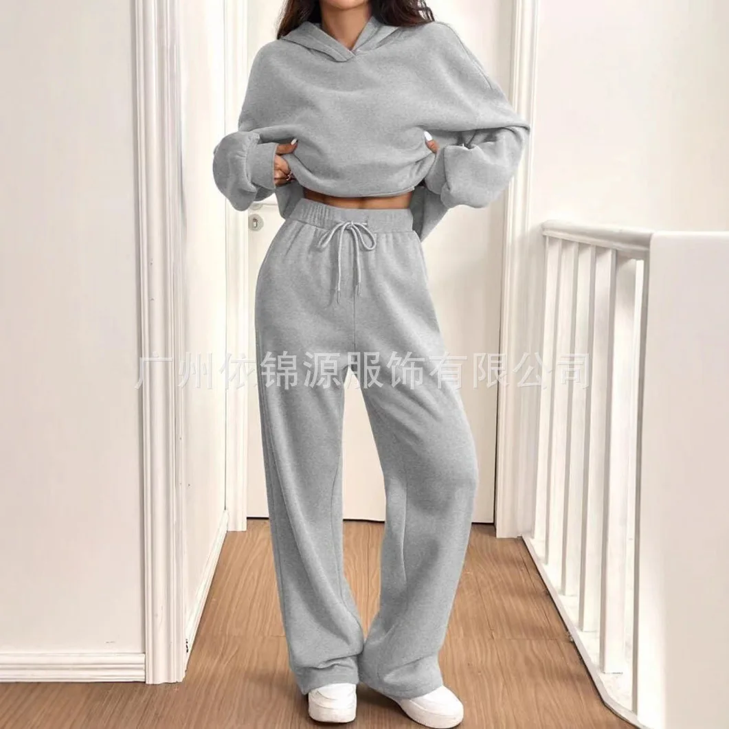 Sudadera Pant Sets Suit Womens Hooded Long-sleeved Autumn And Winter Sports Sweatshirt Drawstring Trousers Set Спортивный Костюм
Sudadera Pant Sets Suit Womens Hooded Long-sleeved Autumn And Winter Sports Sweatshirt Drawstring Trousers Set Спортивный Костюм