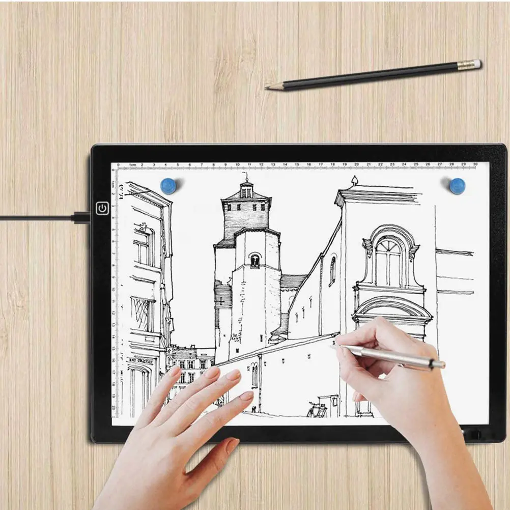 Magnetic LED Copy Board A4 Light Table Ultra Portable Tracing Pad Low Power Consumption 3 Adjustable Brightness for Sketching
Magnetic LED Copy Board A4 Light Table Ultra Portable Tracing Pad Low Power Consumption 3 Adjustable Brightness for Sketching