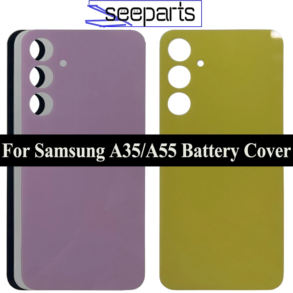 Стеклянная дверь аккумулятора с линзой для Samsung Galaxy A35 A356E, задняя крышка, стеклянные запасные части для Samsung A55 A556B, задняя крышка
Стеклянная дверь аккумулятора с линзой для Samsung Galaxy A35 A356E, задняя крышка, стеклянные запасные части для Samsung A55 A556B, задняя крышка
