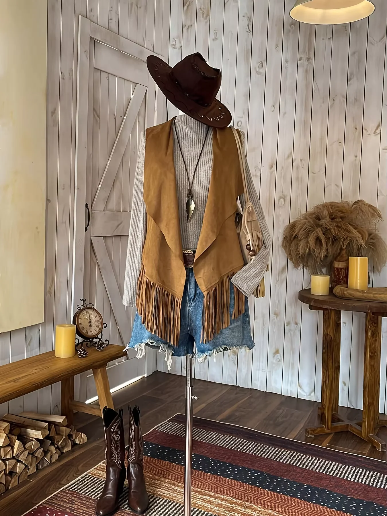 Women's Sleeveless Lapel Jacket with Tassel Hem for Spring And Autumn Fashionable Casual Outerwear
Women's Sleeveless Lapel Jacket with Tassel Hem for Spring And Autumn Fashionable Casual Outerwear