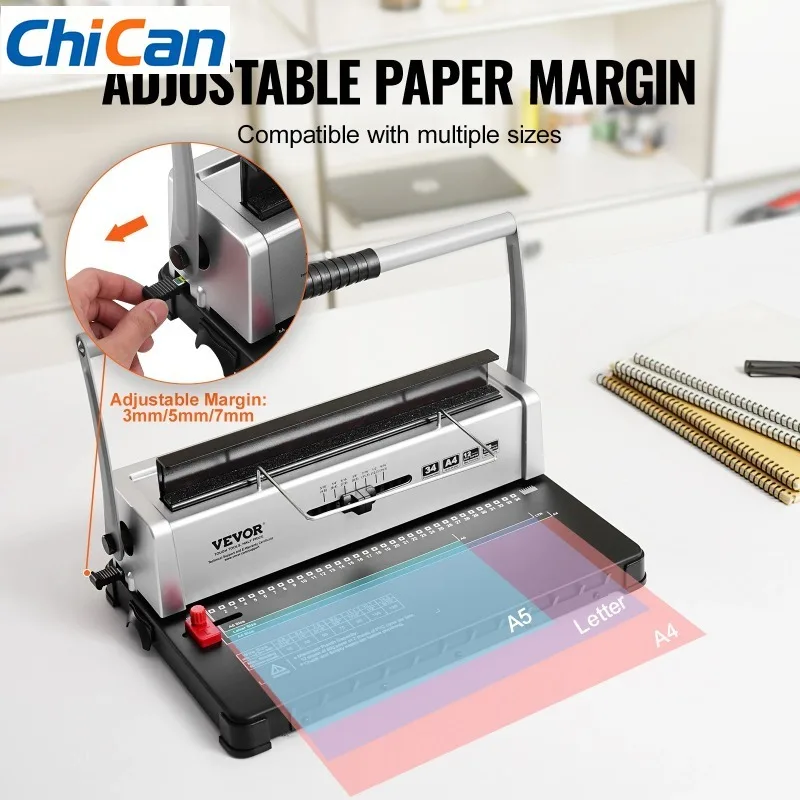 【Upgraded】SucceBuy Coil Spiral Binding hine Manual Book Maker 34-Holes Binding 120 Sheets Punch Binder w/ Adjustable Coil Bindi
【Upgraded】SucceBuy Coil Spiral Binding hine Manual Book Maker 34-Holes Binding 120 Sheets Punch Binder w/ Adjustable Coil Bindi