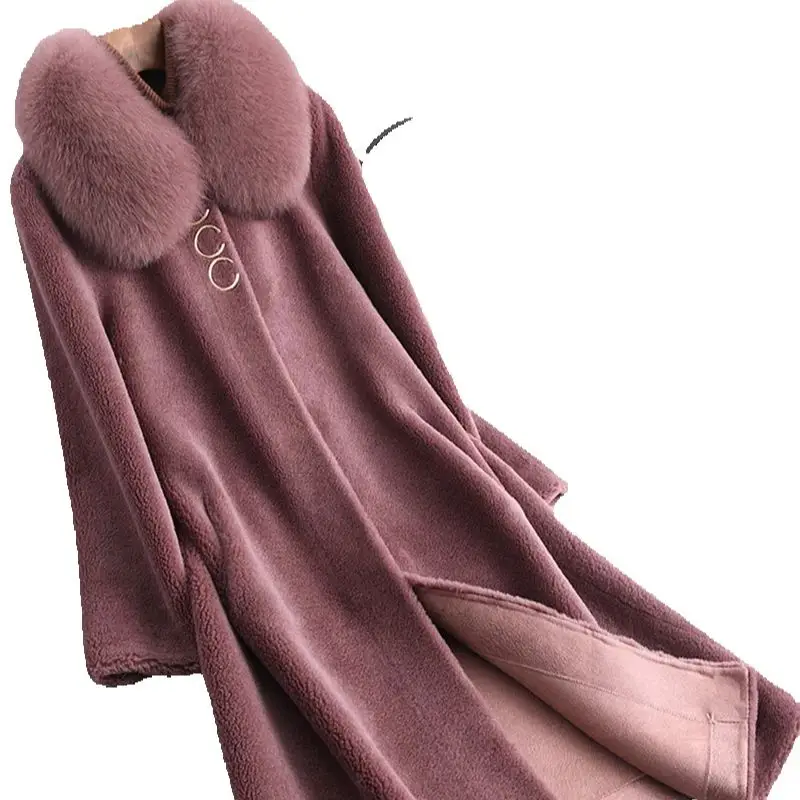 Специальная распродажа: Женское шерстяное пальто-стриженой, меховой воротник Haining Fox и меховое шерстяное пальто средней длины.
Специальная распродажа: Женское шерстяное пальто-стриженой, меховой воротник Haining Fox и меховое шерстяное пальто средней длины.