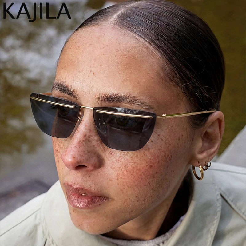 Square Rimless Y2K Punk Sunglasses Women 2026 Luxury Brand Vintage Metal Frame Travelling Sun Glasses Lady Trendy Outdoor Shades
Square Rimless Y2K Punk Sunglasses Women 2026 Luxury Brand Vintage Metal Frame Travelling Sun Glasses Lady Trendy Outdoor Shades