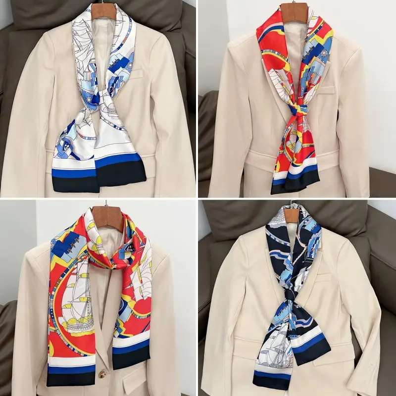 Spring Autumn Thin Narrow Strips Stacked Wear Suits Niche Silk Scarves Fashionable Versatile Neck Scarves Winter Neck Protection
Spring Autumn Thin Narrow Strips Stacked Wear Suits Niche Silk Scarves Fashionable Versatile Neck Scarves Winter Neck Protection