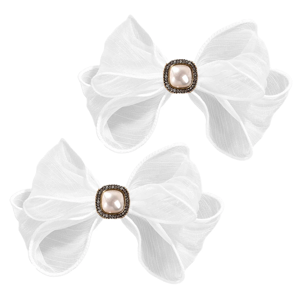 2Pcs Bridal Accessories Bow Hairpin Wedding Decor Barrettes Women Hair Bowknot Clip Thick Thin Hair Stylish Present
2Pcs Bridal Accessories Bow Hairpin Wedding Decor Barrettes Women Hair Bowknot Clip Thick Thin Hair Stylish Present