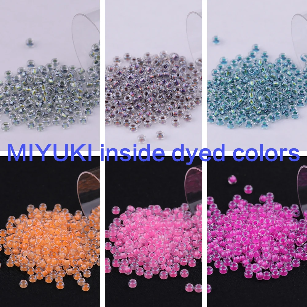 Japan Round Beads Inside Dyed Colors Miyuki DIY Beads Needlework Glass Beads Jewelry Making Materials
Japan Round Beads Inside Dyed Colors Miyuki DIY Beads Needlework Glass Beads Jewelry Making Materials