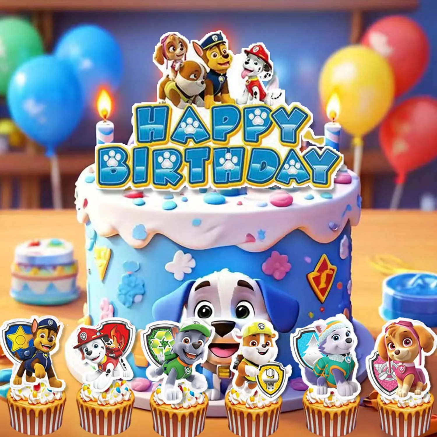 Birthday Party Paw Patrol Dog Theme Cake Toppers Banner Flag Decorations Party Picks Events Supplies 1pcs/lot
Birthday Party Paw Patrol Dog Theme Cake Toppers Banner Flag Decorations Party Picks Events Supplies 1pcs/lot