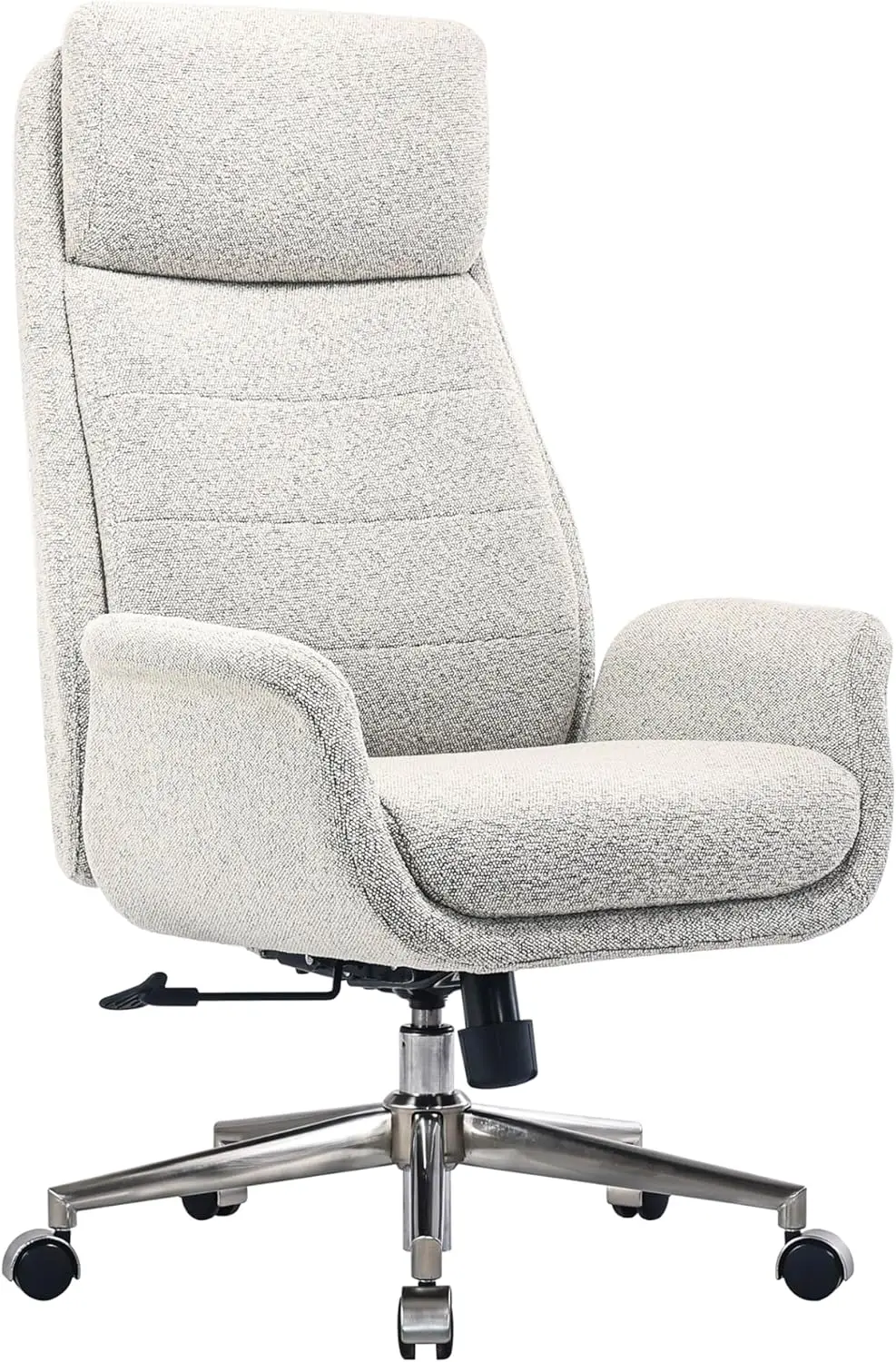 ® Modern Comfort Pizana Bouclé Fabric High-Ba Executive Office Chair, Light Sand/Brushed Nickel, Bifma Compliant
® Modern Comfort Pizana Bouclé Fabric High-Ba Executive Office Chair, Light Sand/Brushed Nickel, Bifma Compliant