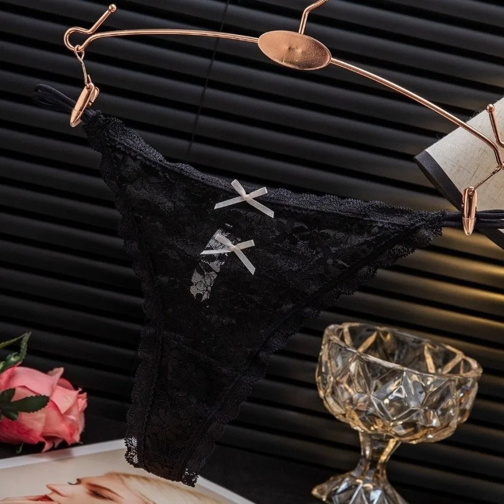 Fashion Transparent Lace Thong Women Hollow Out Sweet Style Seamless Underwear Panties Thin Strap Lace Bow Underpants Daily Wear
Fashion Transparent Lace Thong Women Hollow Out Sweet Style Seamless Underwear Panties Thin Strap Lace Bow Underpants Daily Wear