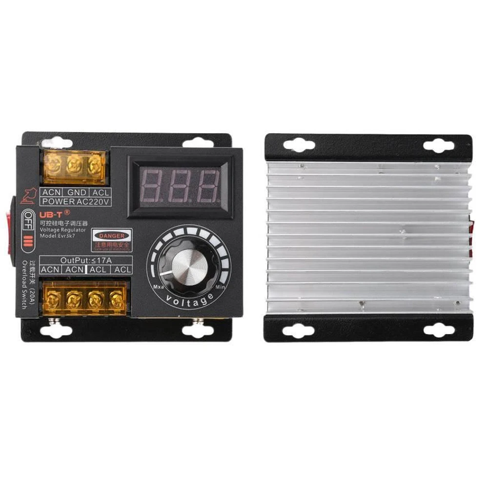 SCR Stepless Speed Controller 3700W 0-100% Infinite Voltage Regulator for Fan Angle Grinder Motor Temperature Speed Controller
SCR Stepless Speed Controller 3700W 0-100% Infinite Voltage Regulator for Fan Angle Grinder Motor Temperature Speed Controller