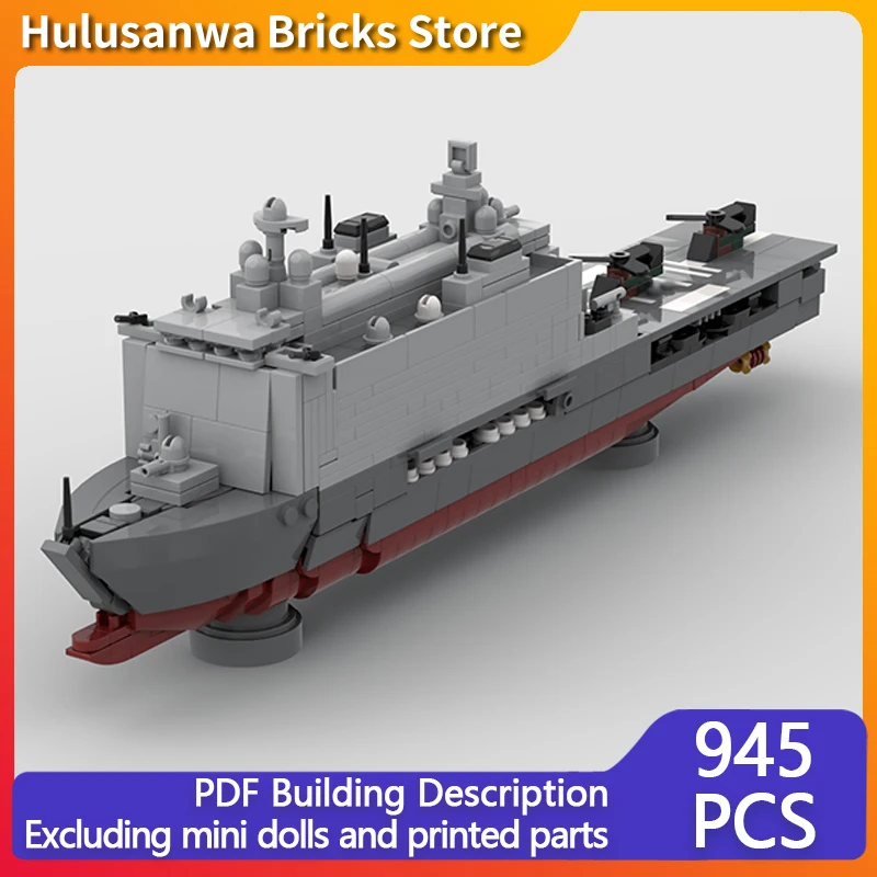 Amphibious Transport Ship Model MOC Building Bricks War Equipment Modular Technology Gifts Holiday Assemble Children Toys Suit
Amphibious Transport Ship Model MOC Building Bricks War Equipment Modular Technology Gifts Holiday Assemble Children Toys Suit