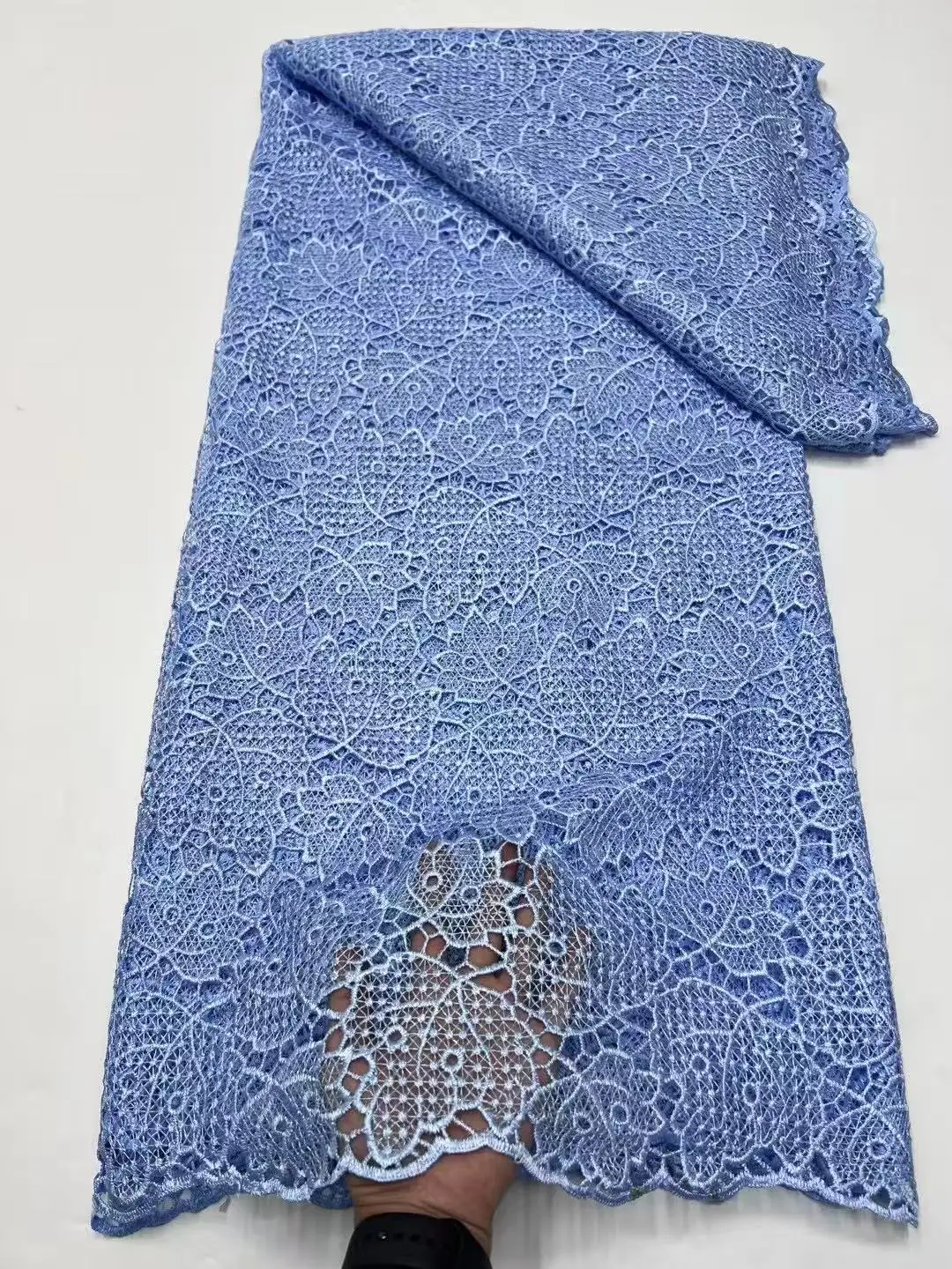 African Guipure Cord Lace Fabric with Sequins 2025 High Quality Nigerian Guipure Cord Lace for Sewing Wedding Dress
African Guipure Cord Lace Fabric with Sequins 2025 High Quality Nigerian Guipure Cord Lace for Sewing Wedding Dress