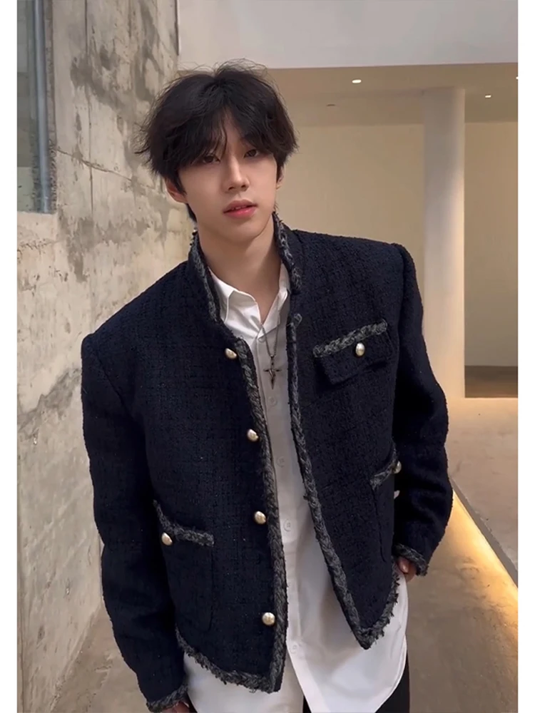 Blue ort Men's Jaet Small Fraance Sle American ape Model Faion Spring Outerwear Casual Loose Fit Polyester
Blue ort Men's Jaet Small Fraance Sle American ape Model Faion Spring Outerwear Casual Loose Fit Polyester