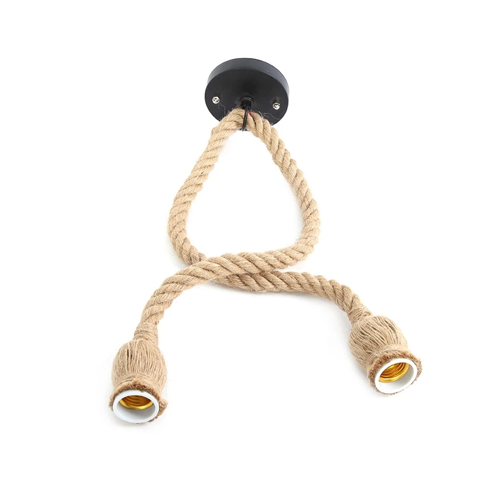 E27 Lamp Base 1m Hemp Rope Cord Electric Wire DIY Pendant Decorative Bulb Holder (2 holders)
E27 Lamp Base 1m Hemp Rope Cord Electric Wire DIY Pendant Decorative Bulb Holder (2 holders)