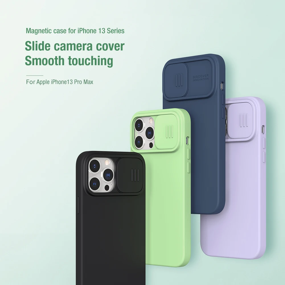 10pcs Magnetic Case For iPhone 13 Pro Max NILLKIN CamShield Liquid Silicone Slide Camera Protection Cover For iPhone 13 12 Pro
10pcs Magnetic Case For iPhone 13 Pro Max NILLKIN CamShield Liquid Silicone Slide Camera Protection Cover For iPhone 13 12 Pro