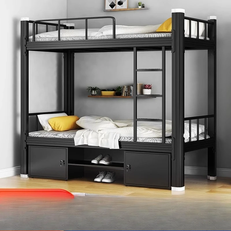 Upper and lower bunk iron frame bed High and low bed Staff dormitory Student apartment Wrought iron bunk bed
Upper and lower bunk iron frame bed High and low bed Staff dormitory Student apartment Wrought iron bunk bed