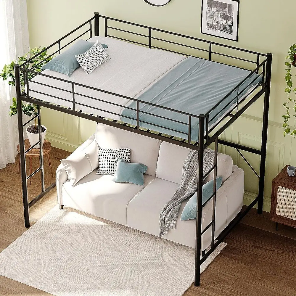Space-Saving Double Bed with 2 Stairs, Suitable for Kids, Teens, and Adults, Heavy Duty Metal Slat Support, No Box Spring Needed
Space-Saving Double Bed with 2 Stairs, Suitable for Kids, Teens, and Adults, Heavy Duty Metal Slat Support, No Box Spring Needed