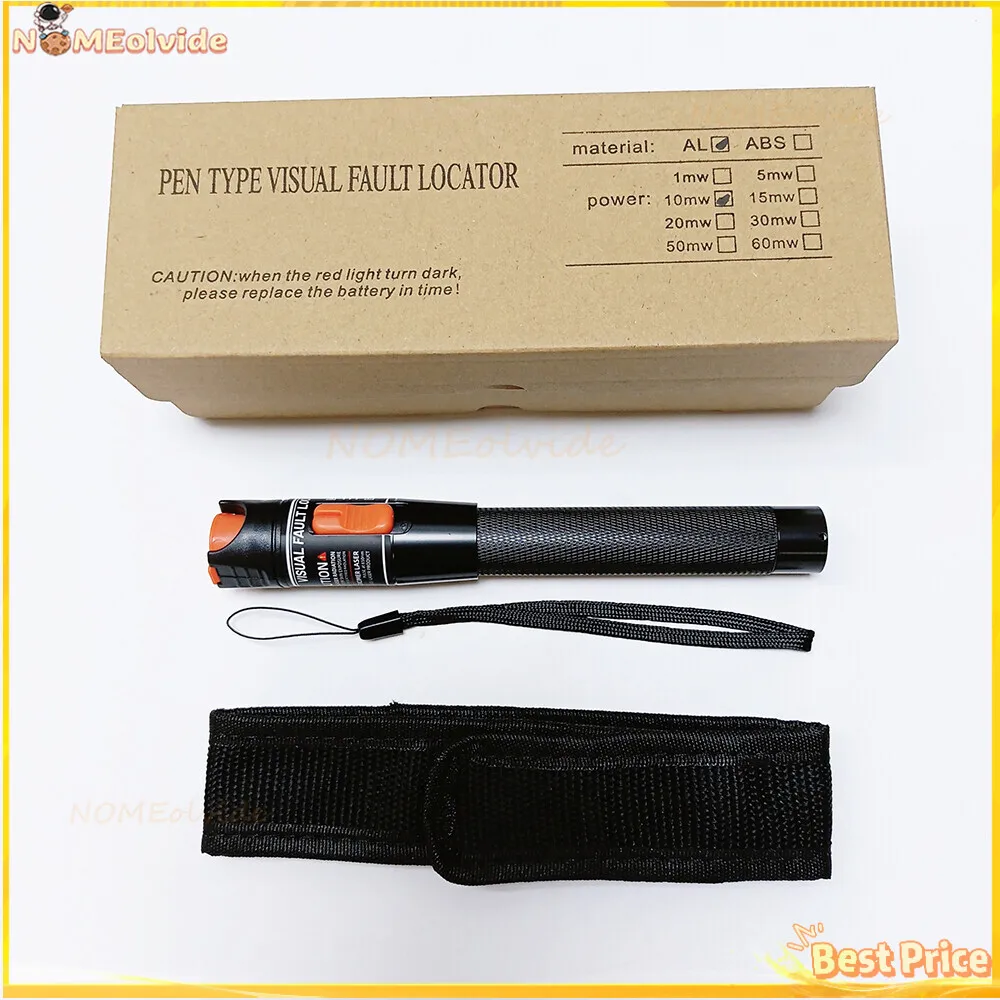 10MW/10KM Cable Tester 10KM Range Red Light Pen VFL Fiber Optic Visual Fault Locator
10MW/10KM Cable Tester 10KM Range Red Light Pen VFL Fiber Optic Visual Fault Locator