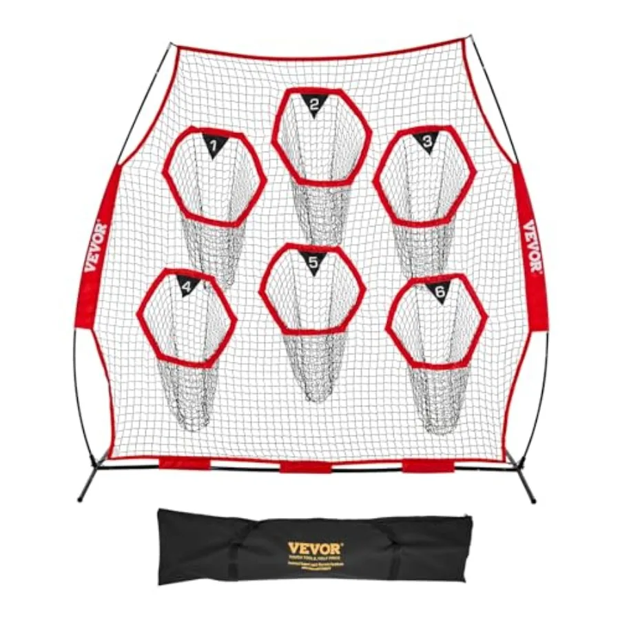 8x8ft Football Trainer Throwing Net, Training Throwing Target Practice Net with 6 Target Pockets, Football Training Equipment I
8x8ft Football Trainer Throwing Net, Training Throwing Target Practice Net with 6 Target Pockets, Football Training Equipment I