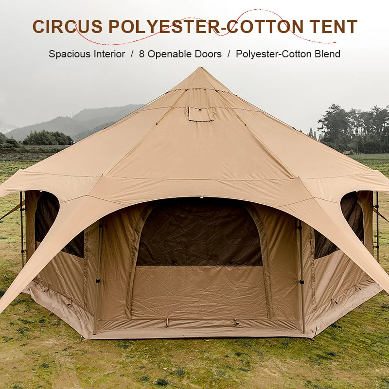 Rainproof Cotton Canvas Outdoor Circus Tent Large 4 Season Yurt Camping Park Family Tent for All Weather Conditions Waterproof
Rainproof Cotton Canvas Outdoor Circus Tent Large 4 Season Yurt Camping Park Family Tent for All Weather Conditions Waterproof