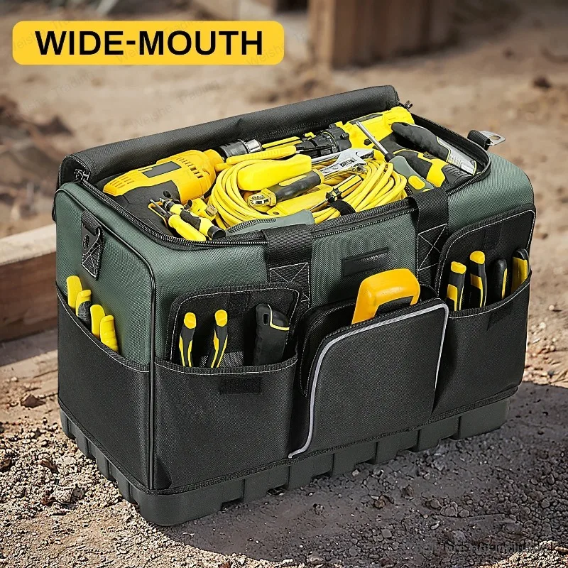 Heavy Duty Tool Bag, 16 Pockets Electrician Tool Bag for men with Hard Bottom, for HVAC Mechanic, Father Day Dad Birthday Gift
Heavy Duty Tool Bag, 16 Pockets Electrician Tool Bag for men with Hard Bottom, for HVAC Mechanic, Father Day Dad Birthday Gift