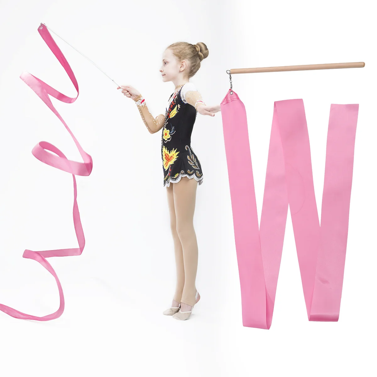 Colorful Rhythmic Gymnastics Ribbon Dancing Gymnastics Ribbon Dancing Streamers For Dance Performance Props 2/4 Meters
Colorful Rhythmic Gymnastics Ribbon Dancing Gymnastics Ribbon Dancing Streamers For Dance Performance Props 2/4 Meters
