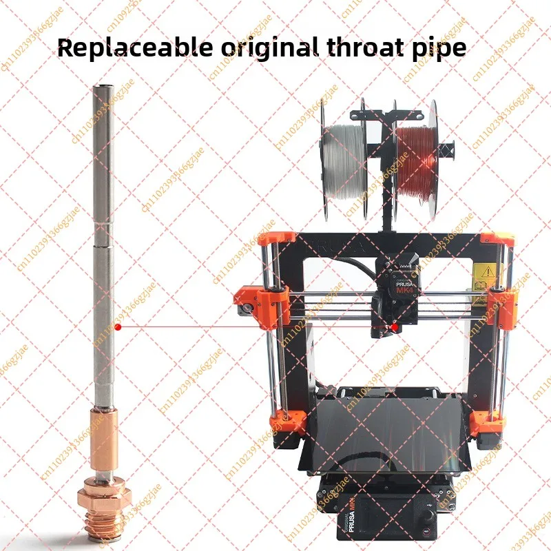 3D printer accessories for titanium alloy throat tubes suitable for Prusa MK4 extruders
3D printer accessories for titanium alloy throat tubes suitable for Prusa MK4 extruders