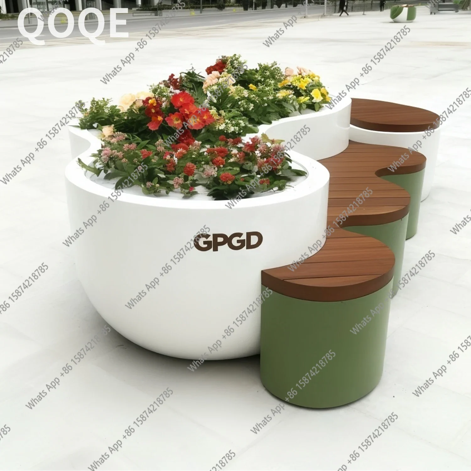 A63 Modern and simple outdoor landscape, flower box combination community square, round with seating, commercial block, creative
A63 Modern and simple outdoor landscape, flower box combination community square, round with seating, commercial block, creative