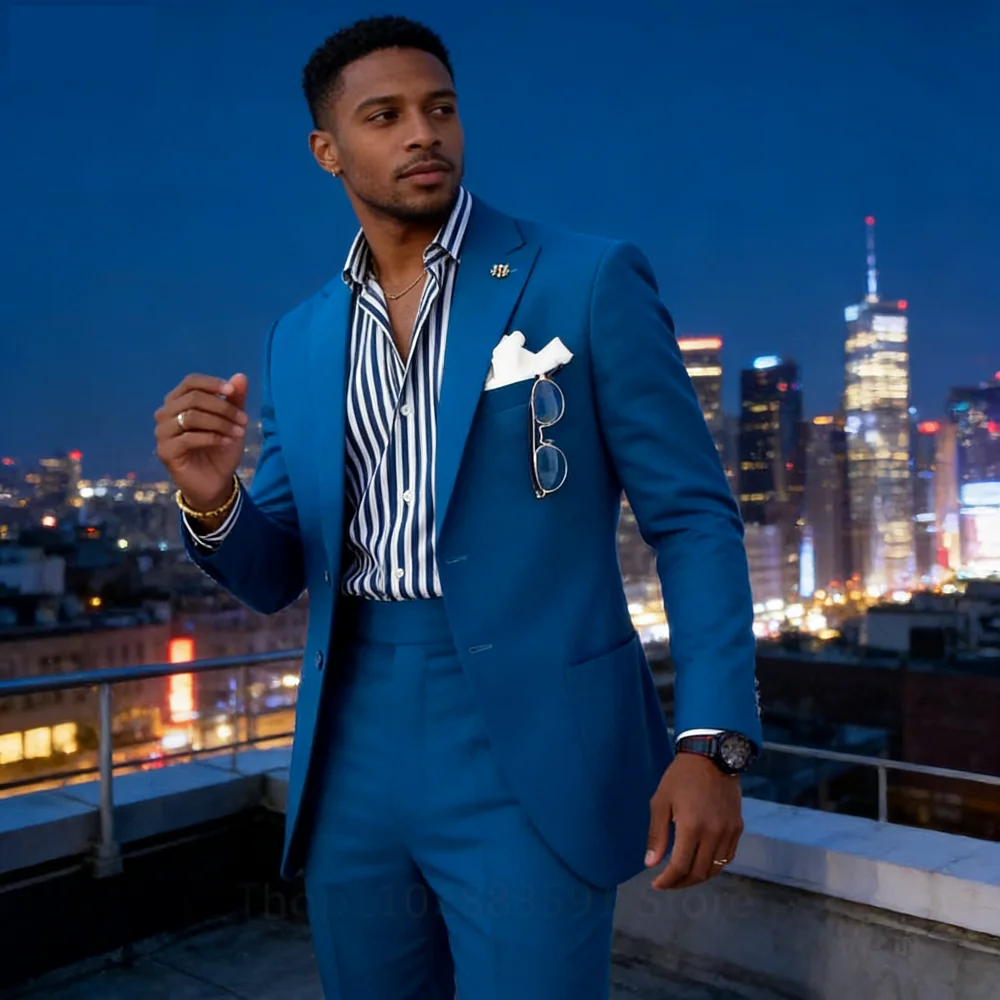 Men's Blazer And Lapel Peak Jacket Set Casual Godfather Raso Coat Business Ternos Two-Piece Suit Justa Jaqueta
Men's Blazer And Lapel Peak Jacket Set Casual Godfather Raso Coat Business Ternos Two-Piece Suit Justa Jaqueta