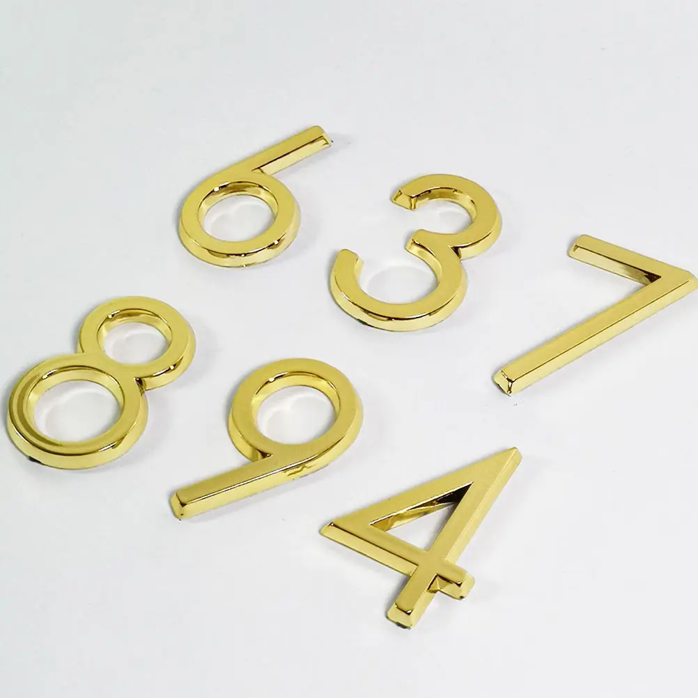 10 Pcs Metal Door Number Self Adhesive Sticker House Numbers Hotel Room Abs Decoration Durable Mailbox Street Address Number
10 Pcs Metal Door Number Self Adhesive Sticker House Numbers Hotel Room Abs Decoration Durable Mailbox Street Address Number