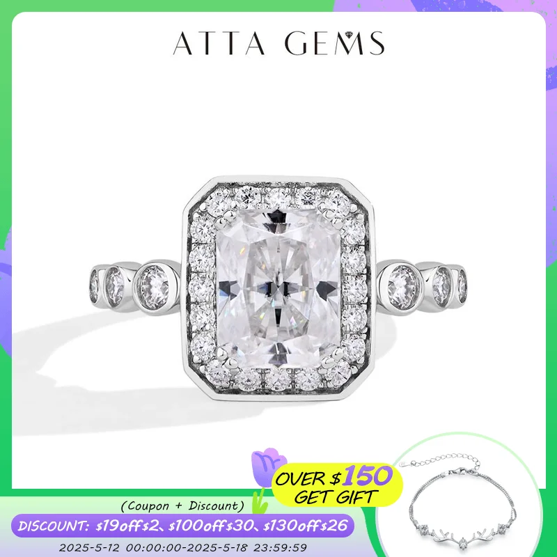 ATTAGEMS 3,0CT Radiant Cut Moissanite DVVS1 Кольцо с бриллиантом для женщин и мужчин Настоящее серебро 925 пробы Свадебный рождественский подарок Пройти тест
ATTAGEMS 3,0CT Radiant Cut Moissanite DVVS1 Кольцо с бриллиантом для женщин и мужчин Настоящее серебро 925 пробы Свадебный рождественский подарок Пройти тест