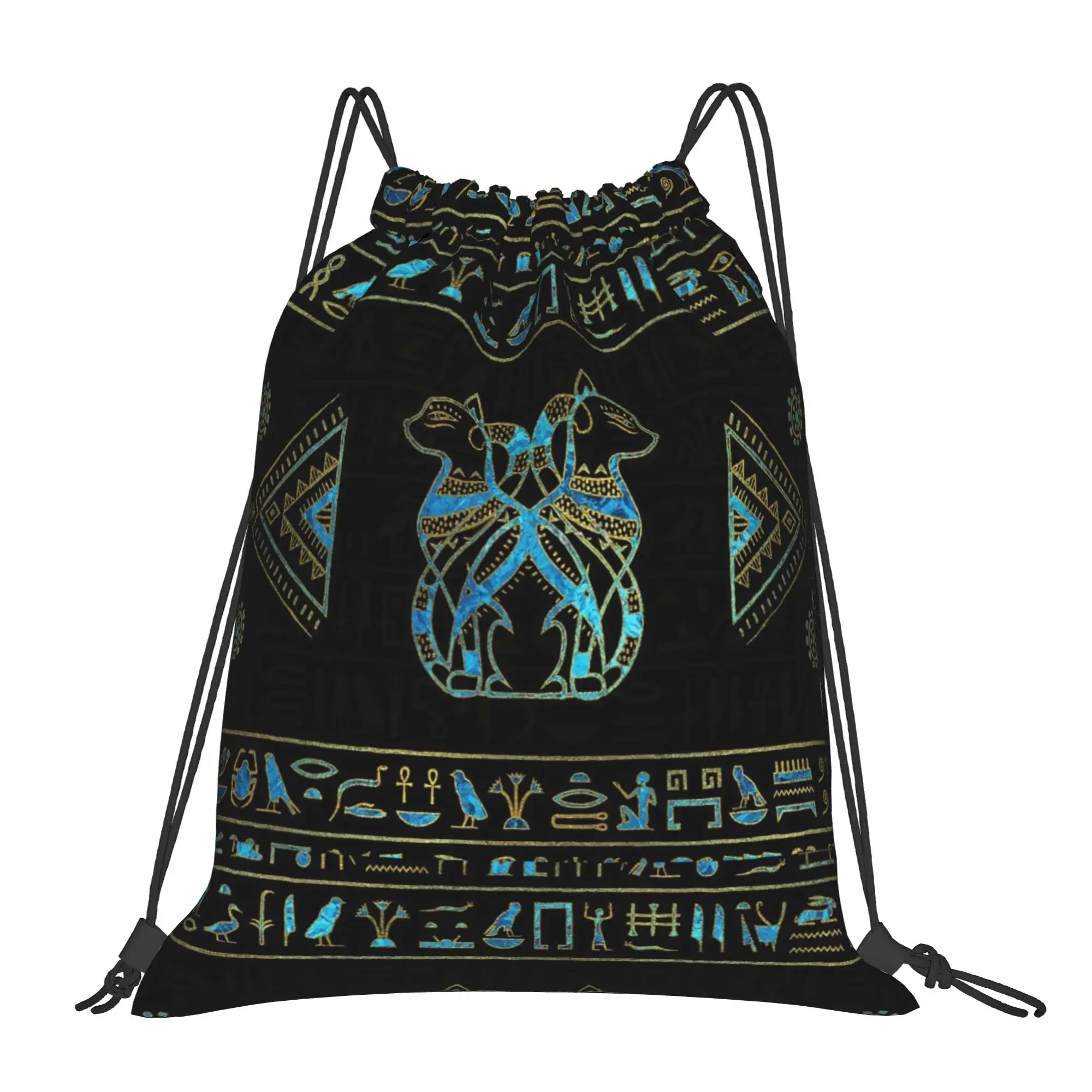 Egyptian Cats Drawstring Bags Soccer Backpack Gym Sackpack Water Resistant Ancient Egypt String Bags for Exercise
Egyptian Cats Drawstring Bags Soccer Backpack Gym Sackpack Water Resistant Ancient Egypt String Bags for Exercise