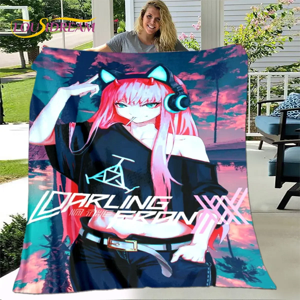 Zero Two DARLING In The FRANXX Soft Plush Blanket,Flannel Blanket Throw Blanket for Living Room Bedroom Bed Sofa Picnic Cover
Zero Two DARLING In The FRANXX Soft Plush Blanket,Flannel Blanket Throw Blanket for Living Room Bedroom Bed Sofa Picnic Cover