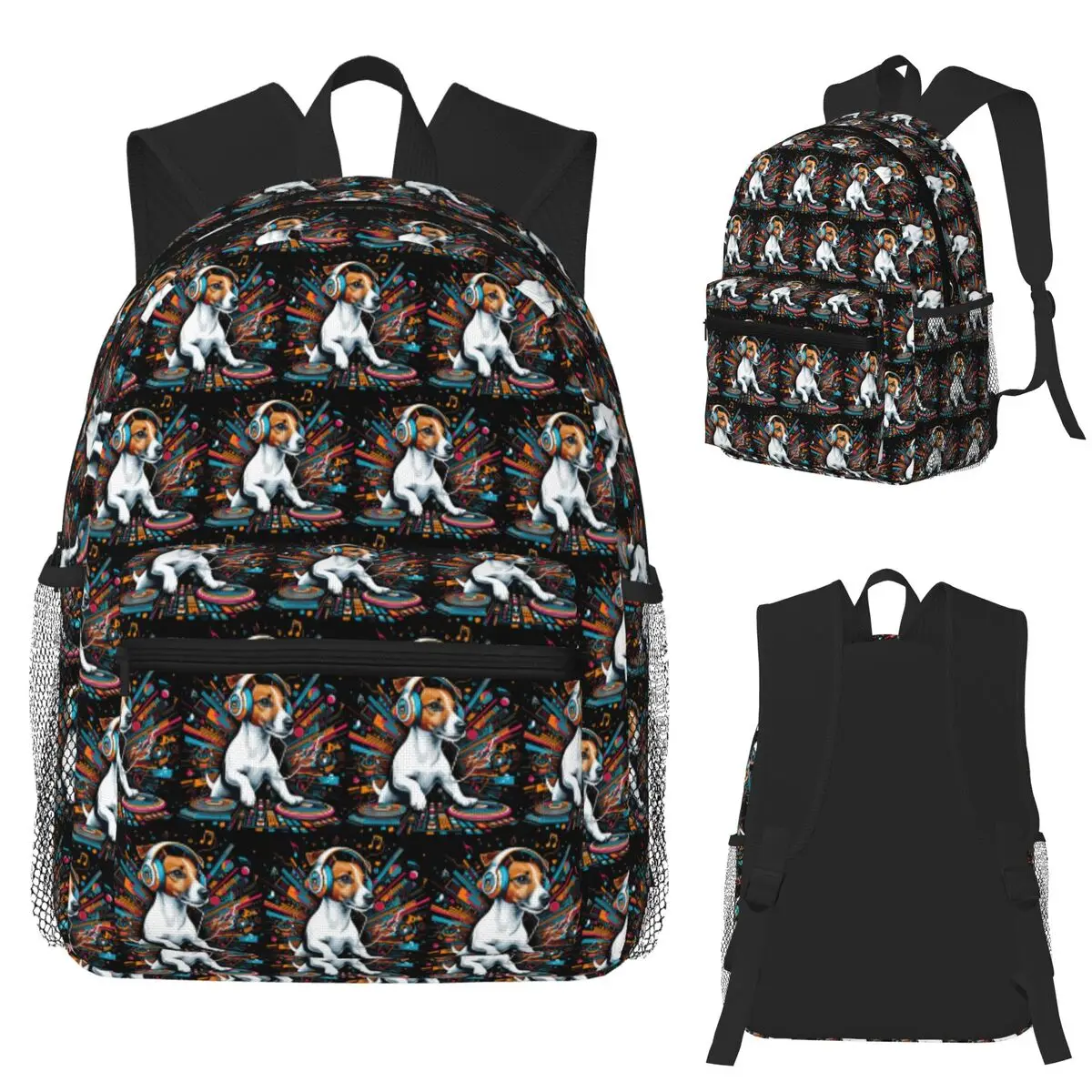 Джек-рассел-терьер, собака, DJ, студенческий рюкзак, школьная сумка, походный дорожный рюкзак для мужчин и женщин, сумка для книг, сумки на плечо
Джек-рассел-терьер, собака, DJ, студенческий рюкзак, школьная сумка, походный дорожный рюкзак для мужчин и женщин, сумка для книг, сумки на плечо