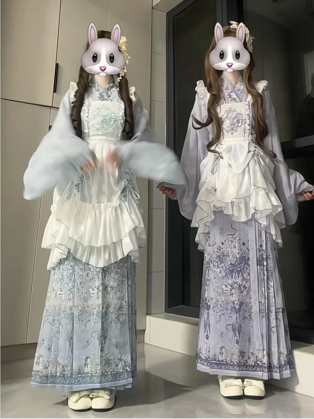 Blue Purple Hanfu Women's Lolita Skirt Cute Summer Fashion Traditional Chinese Clothing Collared Over-skirt Tailed Skirt
Blue Purple Hanfu Women's Lolita Skirt Cute Summer Fashion Traditional Chinese Clothing Collared Over-skirt Tailed Skirt