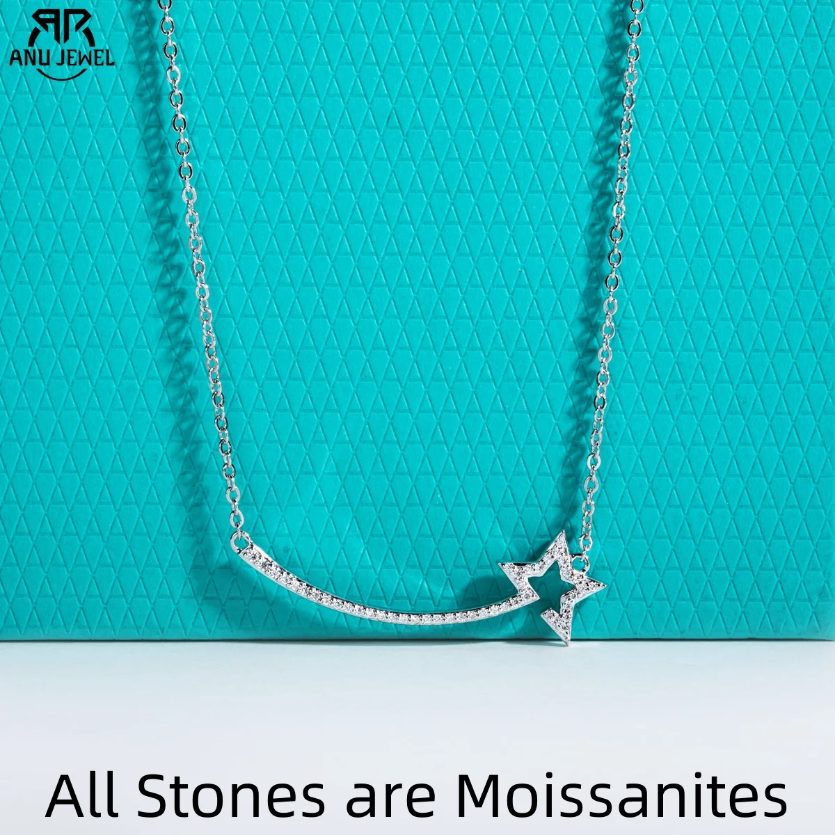 AnuJewel Moissanite Smile Pendant 40+5cm Necklace 925 Sterling Silver Meteor Clavicle Chain Gifts for Women Jewelry Wholesale
AnuJewel Moissanite Smile Pendant 40+5cm Necklace 925 Sterling Silver Meteor Clavicle Chain Gifts for Women Jewelry Wholesale