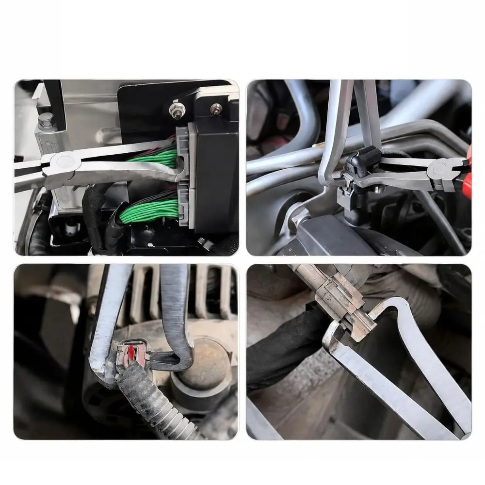3Pcs Electrical Disconnect Pliers 60-Degree Non-Slip Fuel Line Separator 8" Angled Spark Plug Removal Tool For Automotive
3Pcs Electrical Disconnect Pliers 60-Degree Non-Slip Fuel Line Separator 8" Angled Spark Plug Removal Tool For Automotive