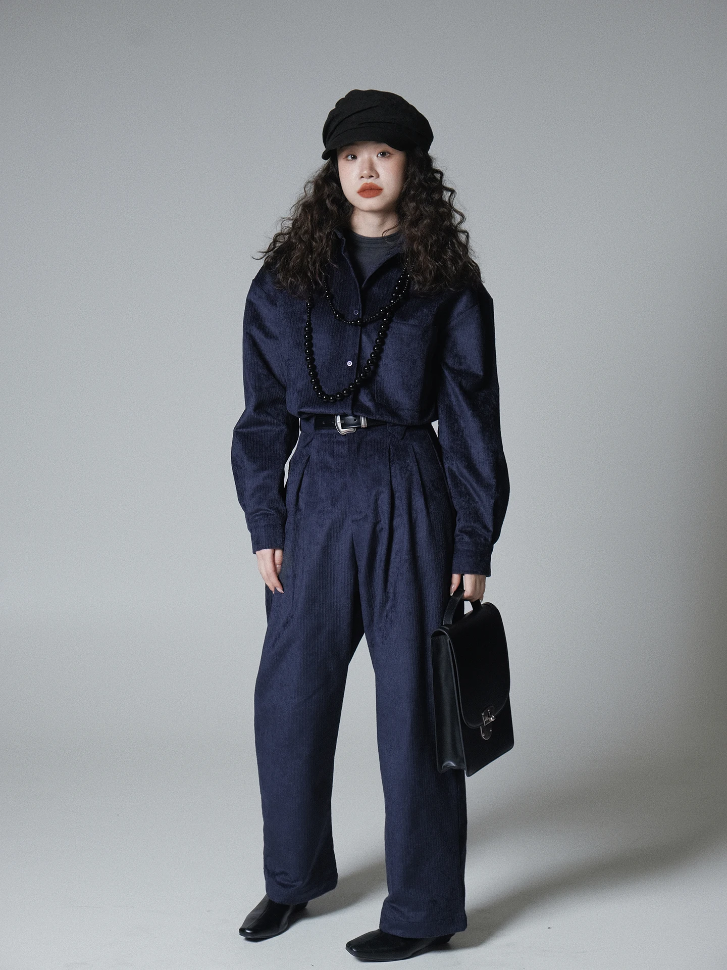 IVY YANG Vintage Thickened Flannel Winter Straight Leg Casual Pants Soft Woolen Trousers for Women Heat Generating Feature
IVY YANG Vintage Thickened Flannel Winter Straight Leg Casual Pants Soft Woolen Trousers for Women Heat Generating Feature