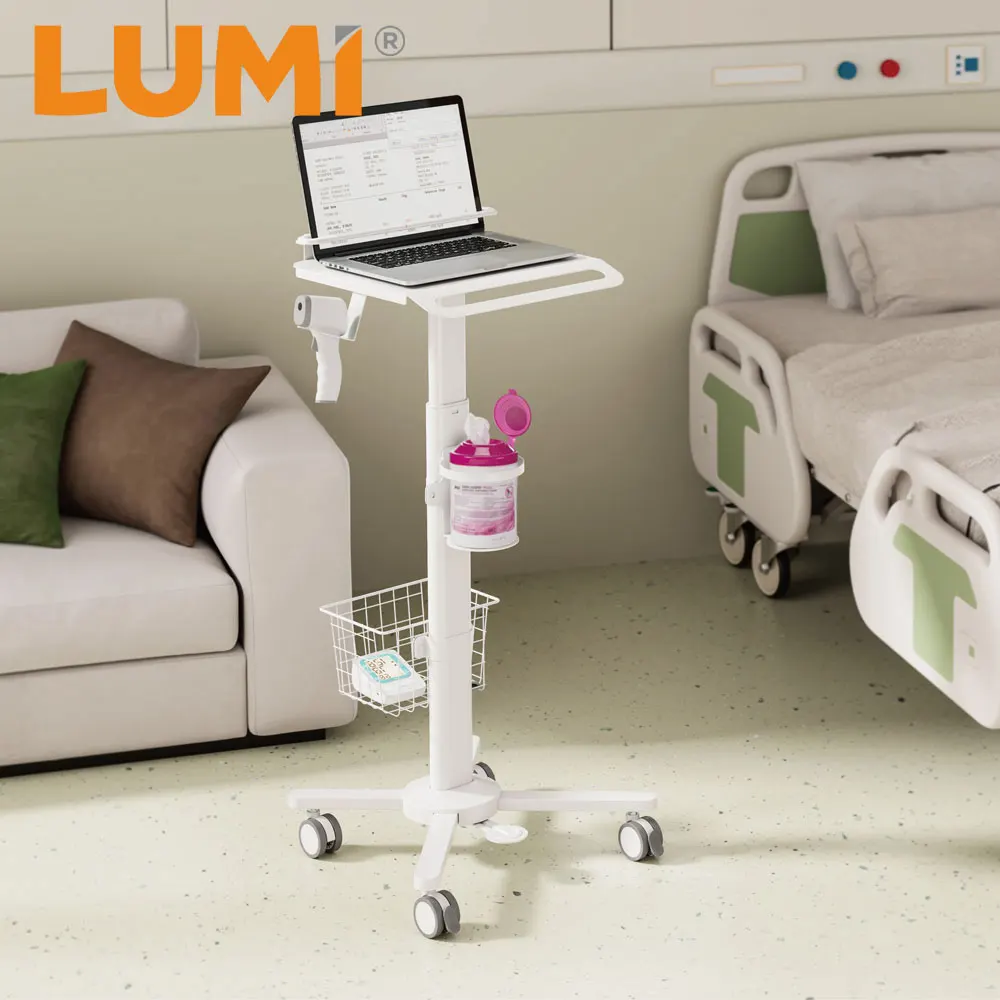 Economy Modular Medical Cart Mobile Height Adjustable Rolling Heavy Hospital Telemedicine Trolley With Anti-Theft Laptop Holder
Economy Modular Medical Cart Mobile Height Adjustable Rolling Heavy Hospital Telemedicine Trolley With Anti-Theft Laptop Holder