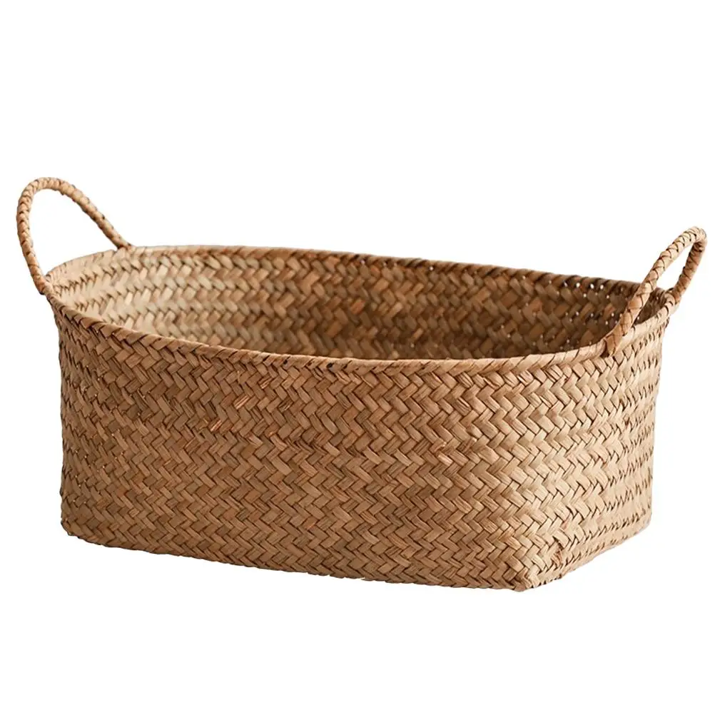 Portable Handwoven Seagrass Storage Basket Medium Iron Frame Home Decor Woven Basket Retro Style Desktop Organizer
Portable Handwoven Seagrass Storage Basket Medium Iron Frame Home Decor Woven Basket Retro Style Desktop Organizer
